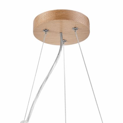 Brilagi - hämardatav LED RGBW rippvalgusti kaabliga CARVALHO 2xE27/9W/230V 2700-6500K Wi-Fi tamm läbimõõt 37 cm