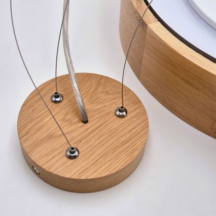 Brilagi - LED RGBW hämardatav ripplühter riputuskaabliga CARVALHO 3xE27/15W/230V 2700-6500K Wi-Fi tamm läbimõõt 47,5 cm