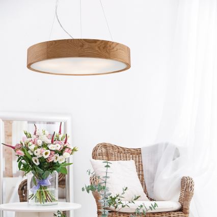 Brilagi - LED RGBW hämardatav ripplühter riputuskaabliga CARVALHO 3xE27/9W/230V 2700-6500K Wi-Fi tamm läbimõõt 47,5 cm