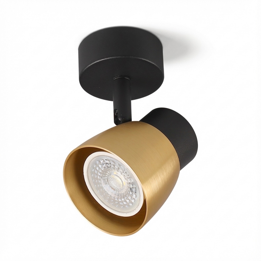 Brilagi - LED RGBW Hämardatav punktvalgusti NUGGET 1xGU10/4,8W/230V must/kuldne