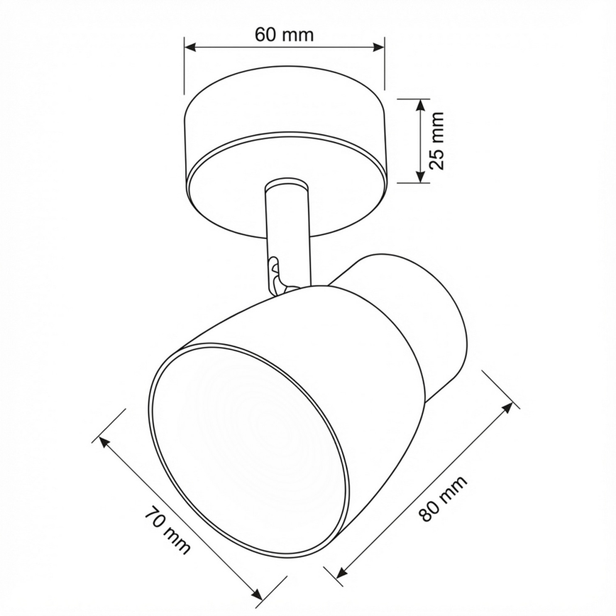 Brilagi - LED RGBW Hämardatav punktvalgusti NUGGET 1xGU10/4,8W/230V must/kuldne