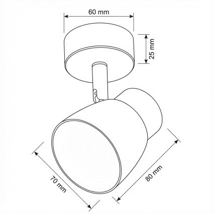 Brilagi - LED RGBW Hämardatav punktvalgusti NUGGET 1xGU10/6W/230V must/kuldne