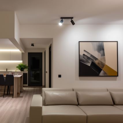 Brilagi - LED RGBW hämardatav kohtvalgusti SELE 2xGU10/4,8W/230V 3000K must + kaugjuhtimispult