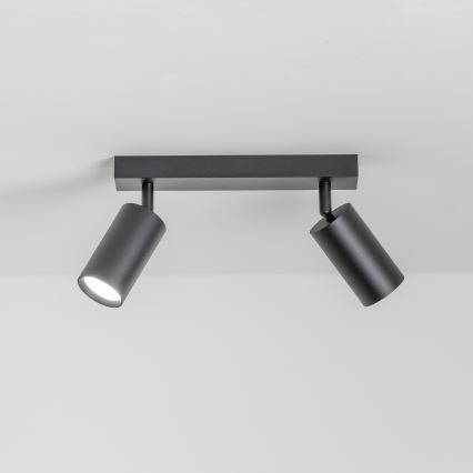 Brilagi - LED RGBW hämardatav kohtvalgusti SELE 2xGU10/4,8W/230V 3000K must + kaugjuhtimispult