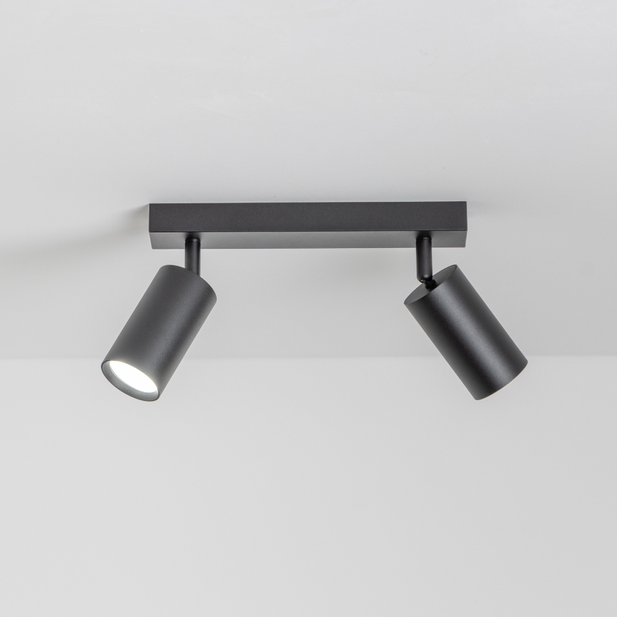 Brilagi - LED RGBW hämardatav kohtvalgusti SELE 2xGU10/4,8W/230V 3000K must + kaugjuhtimispult