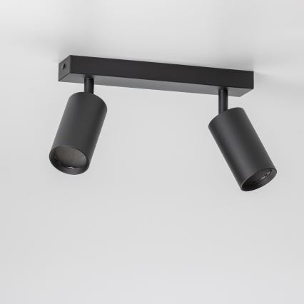 Brilagi - LED RGBW hämardatav kohtvalgusti SELE 2xGU10/4,8W/230V 3000K must + kaugjuhtimispult
