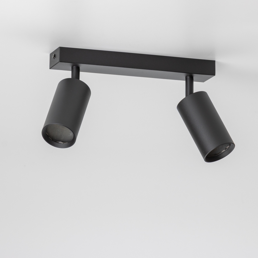Brilagi - LED RGBW hämardatav kohtvalgusti SELE 2xGU10/4,8W/230V 3000K must + kaugjuhtimispult