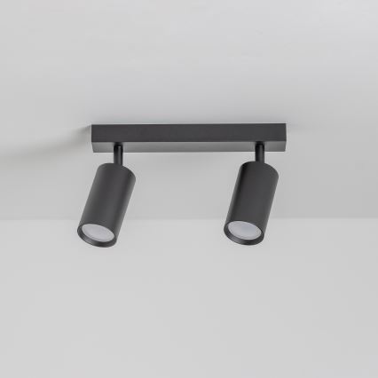 Brilagi - LED RGBW hämardatav kohtvalgusti SELE 2xGU10/6W/230V 3000K must + kaugjuhtimispult