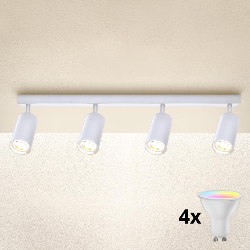 Brilagi - LED RGBW hämardatav punktvalgusti SELE 4xGU10/6,5W/230V 2700-6500K valge