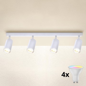 Brilagi - LED RGBW hämardatav punktvalgusti SELE 4xGU10/6W/230V 3000K valge