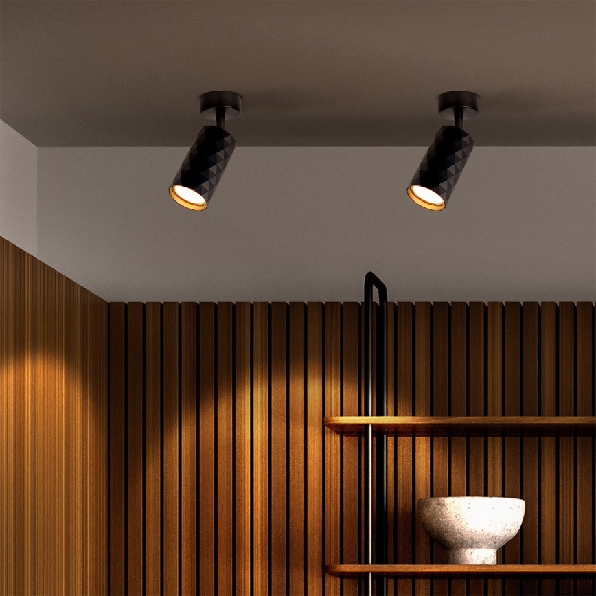 Brilagi - LED RGBW hämardatav spottvalgusti SELE DIAMANT 1xGU10/4,8W/230V 3000K must + kaugjuhtimispult