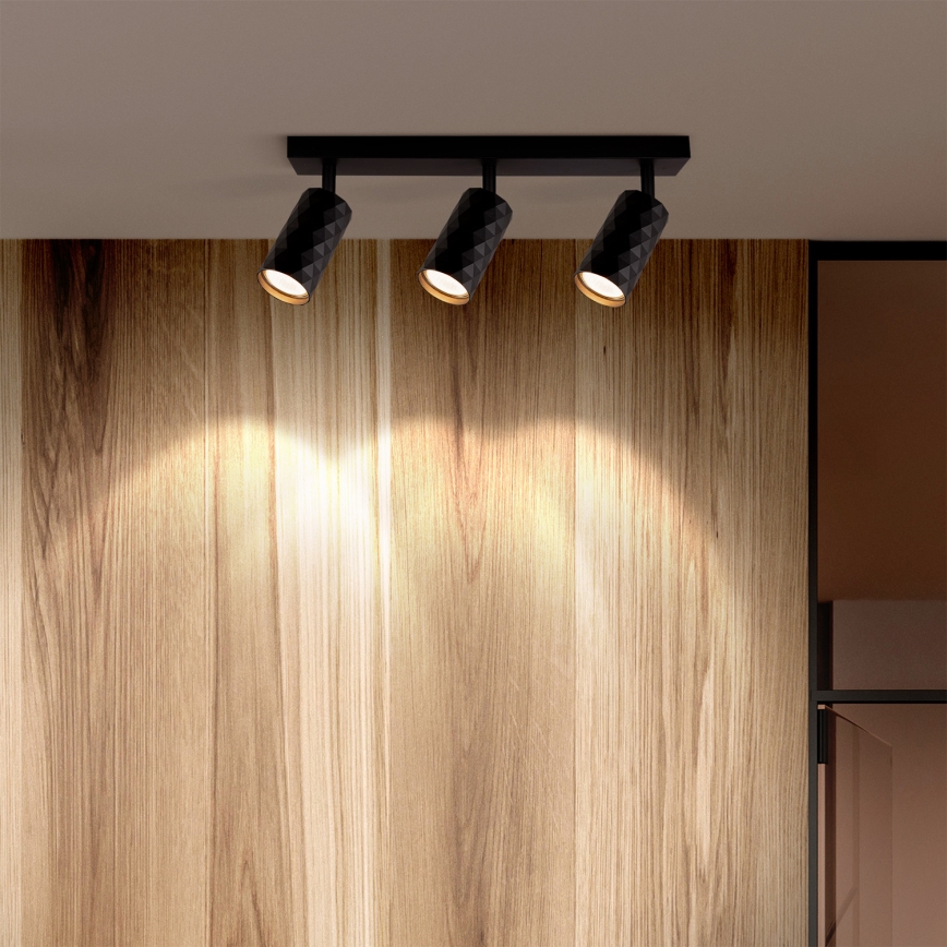 Brilagi - LED RGBW hämardatav laespott SELE DIAMANT 3xGU10/6W/230V 3000K Wi-Fi must