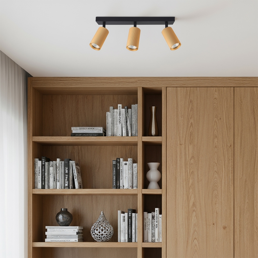 Brilagi - LED RGBW hämardatav suunavalgusti SELE MODERN 3xGU10/4,8W/230V 3000K kuldne + kaugjuhtimispult