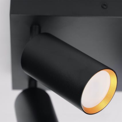BRILAGI - LED RGBW hämardatav punktvalgusti SELE SQUARE 4xGU10/6,5W/230V 2700-6500K must/kuldne