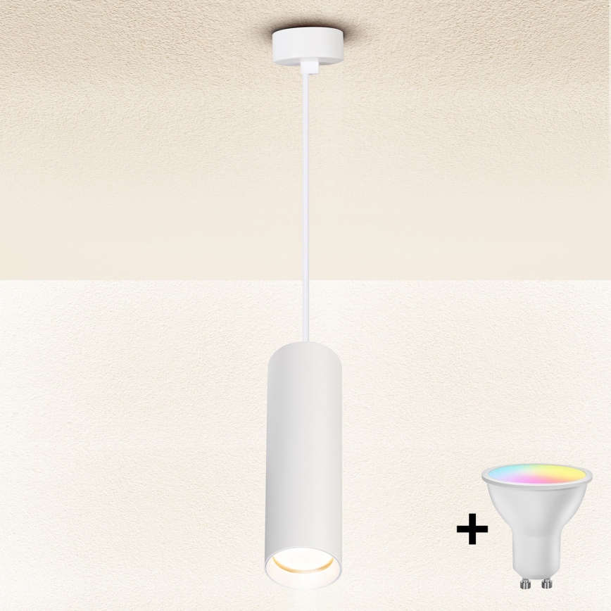 Brilagi - LED RGBW hämardatav ripplamp kaablil SELE 1xGU10/6,5W/230V 2700-6500K valge