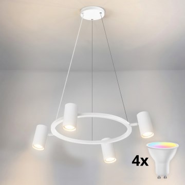 BRILAGI - LED RGBW hämardatav ripplamp kaablil SELE 4xGU10/6,5W/230V 2700-6500K valge