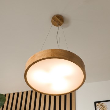 Brilagi - LED RGBW hämardatav ripplühter riputuskaabliga CARVALHO 3xE27/15W/230V 2700-6500K Wi-Fi tamm läbimõõt 47,5 cm