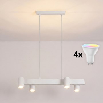 BRILAGI - LED RGBW hämardatav ripplühter riputuskaabliga SELE 4xGU10/6,5W/230V 2700-6500K valge