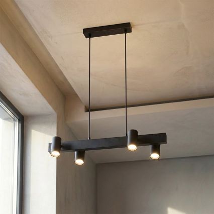 BRILAGI - LED RGBW hämardatav rippvalgusti kaabliga SELE 4xGU10/6,5W/230V 2700-6500K must