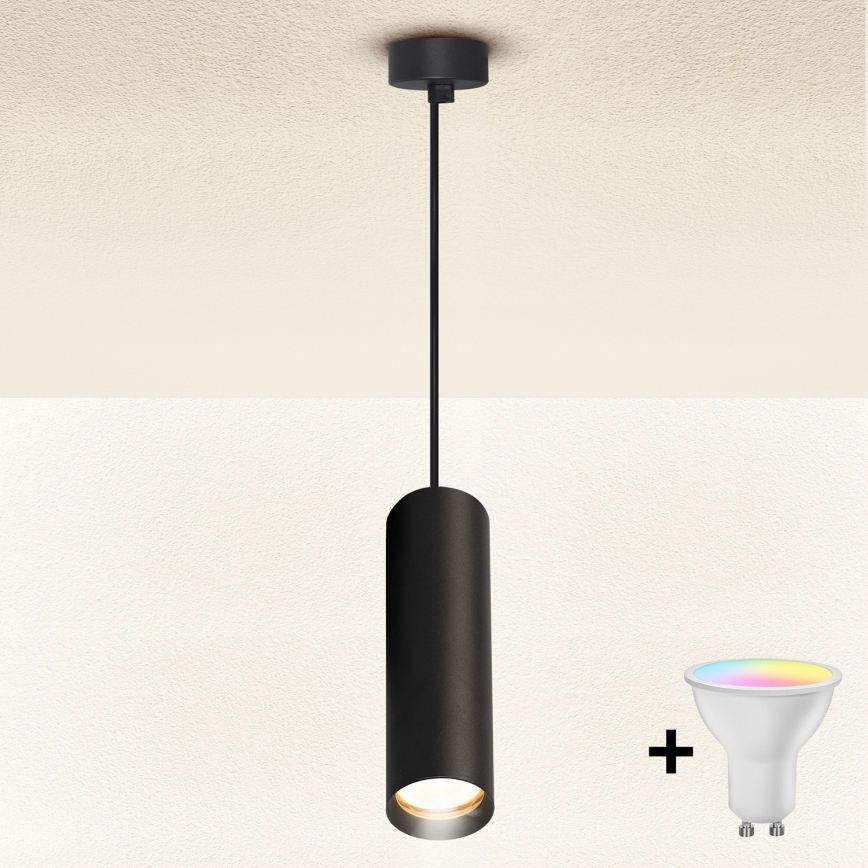Brilagi - LED RGBW hämardatav rippvalgusti kaablile SELE 1xGU10/6,5W/230V 2700-6500K must