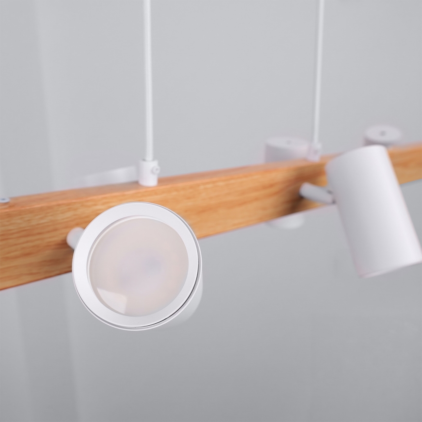 BRILAGI - LED RGBW hämardatav ripplühter kaablil SELE 6xGU10/6,5W/230V 2700-6500K valge/tamme dekor + kaugjuhtimispult
