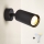 Brilagi - LED RGBW hämardatav seinapunktvalgusti SELE 1xGU10/4,8W/230V 3000K must + kaugjuhtimispult