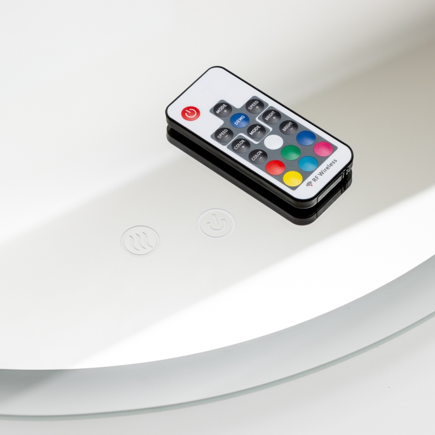 Brilagi - LED RGBW vannitoa soojendusega peegel CLARA PRO LED/19W/230V läbimõõt 60 cm IP44 CRI 90 hämardatav + CCT + kaugjuhtimispult