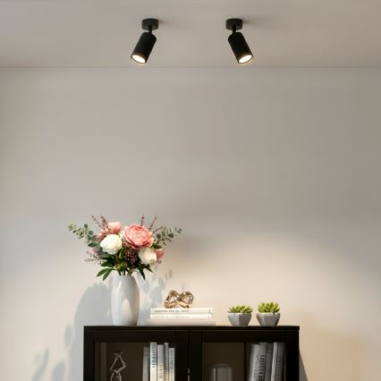 Brilagi - LED RGBW hämardatav kohtvalgusti SELE MODERN 1xGU10/4,8W/230V 3000K must + kaugjuhtimispult