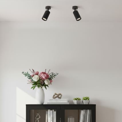 Brilagi - LED RGBW hämardatav kohtvalgusti SELE MODERN 1xGU10/4,8W/230V 3000K must + kaugjuhtimispult