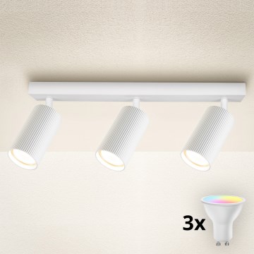Brilagi - LED RGBW hämardatav spott SELE MODERN 3xGU10/4,8W/230V 3000K valge + kaugjuhtimispult