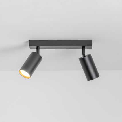 Brilagi - LED RGBW hämardatav suunavalgusti SELE 2xGU10/4,8W/230V 3000K must/kuldne + kaugjuhtimispult