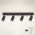 Brilagi - LED RGBW hämardatav spottvalgusti SELE 4xGU10/4,8W/230V 3000K antratsiithall + kaugjuhtimispult