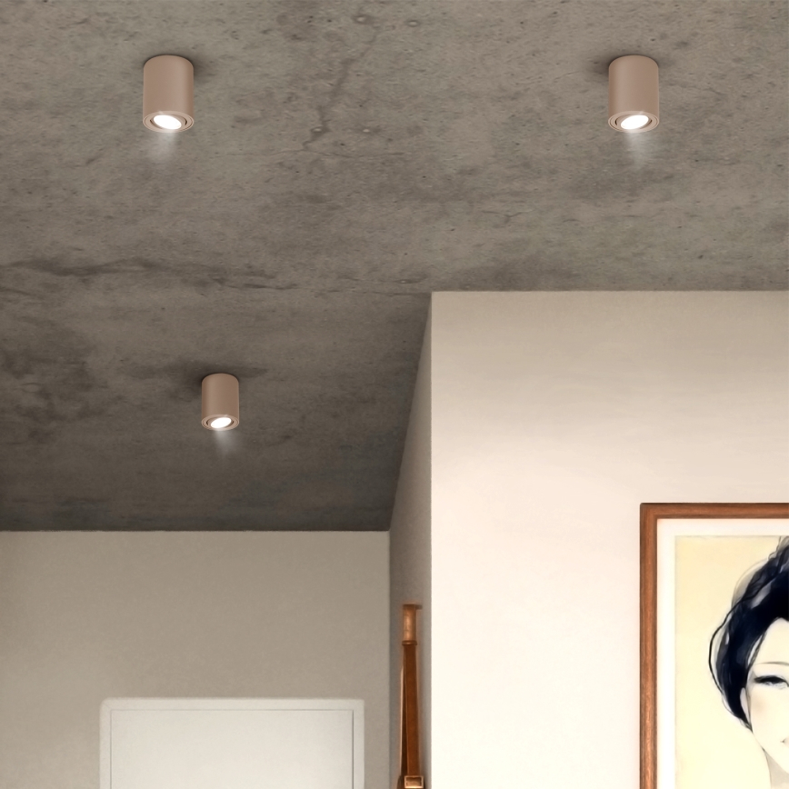 Brilagi - LED RGBW hämardatav spotvalgusti MIA 1xGU10/4,8W/230V 3000K 100x80 mm beež