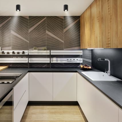 Brilagi - LED RGBW hämardatav punktvalgusti MIA 1xGU10/6W/230V 3000K 100x80 mm must + kaugjuhtimispult