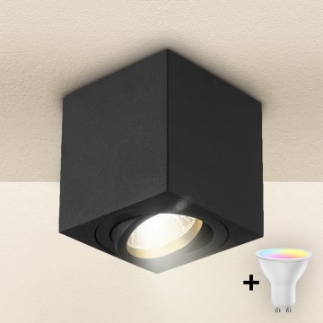 Brilagi - LED RGBW hämardatav suunavalgusti MIA 1xGU10/30W/230V 3000K Wi-Fi 84x80 mm must