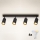 Brilagi - LED RGBW hämardatav suunavalgusti SELE 4xGU10/4,8W/230V 3000K must/kuldne + kaugjuhtimispult
