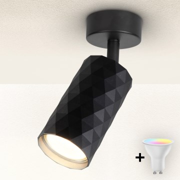 Brilagi - LED RGBW hämardatav suunavalgusti SELE DIAMANT 1xGU10/6,5W/230V 2700-6500K Wi-Fi must