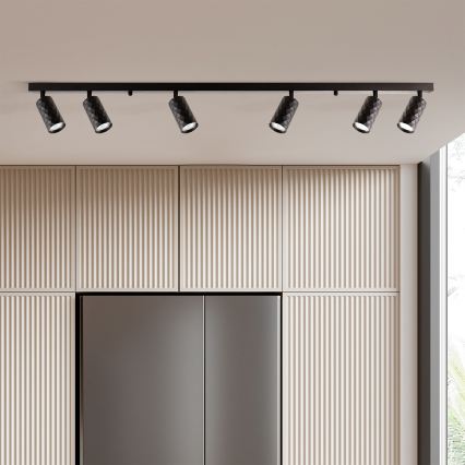 Brilagi - LED RGBW hämardatav punktvalgusti SELE DIAMANT 6xGU10/6,5W/230V 2700-6500K Wi-Fi must