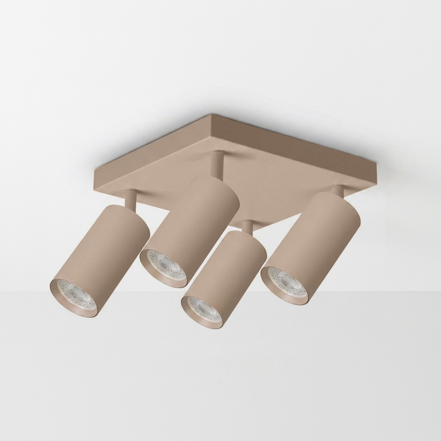 BRILAGI - LED RGBW hämardatav punktvalgusti SELE SQUARE 4xGU10/6,5W/230V 2700-6500K beež