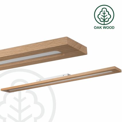 Brilagi - LED RGBW Hämardatav valguspaneel WOODY FRAME LED/34W/230V 11,5x123 cm 2700-6500K tamm + kaugjuhtimispult
