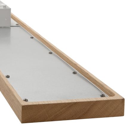 Brilagi - LED RGBW Hämardatav valguspaneel WOODY FRAME LED/34W/230V 11,5x123 cm 2700-6500K tamm + kaugjuhtimispult