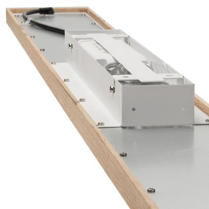 Brilagi - LED RGBW Hämardatav valguspaneel WOODY FRAME LED/34W/230V 11,5x123 cm 2700-6500K tamm + kaugjuhtimispult
