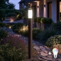 BRILAGI - LED RGBW hämardatav välisvalgusti ELIA 1xE27/6,5W/230V 2700-6500K IP44 Wi-Fi 100 cm antratsiit