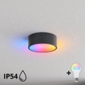 BRILAGI - LED RGBW hämardatav vannitoa laelamp CLARE 1xE27/12W/230V Ø 20 cm antratsiit IP54
