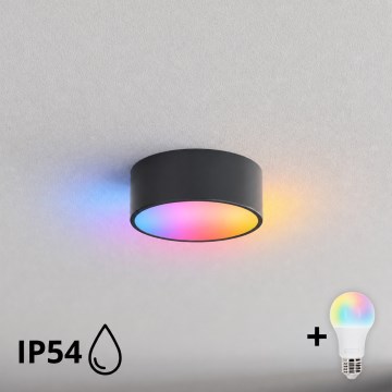 BRILAGI - LED RGBW hämardatav vannitoa laelamp CLARE 1xE27/12W/230V Ø 20 cm antratsiit IP54