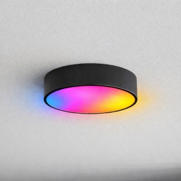 Brilagi - LED RGBW hämardatav vannitoa laelamp CLARE 2xE27/9W/230V 2700-6500K läbimõõt 30 cm IP54 Wi-Fi must