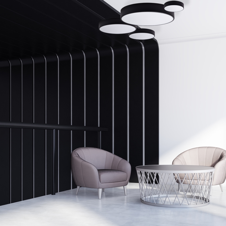 BRILAGI - LED RGBW hämardatav vannitoa laelamp CLARE 2xE27/12W/230V 2700-6500K läbimõõt 30 cm IP54 must