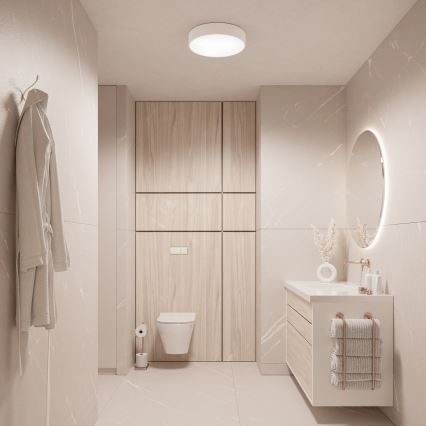 BRILAGI - LED RGBW hämardatav vannitoa laevalgusti CLARE 3xE27/12W/230V 2700-6500K Ø 40 cm IP54 valge