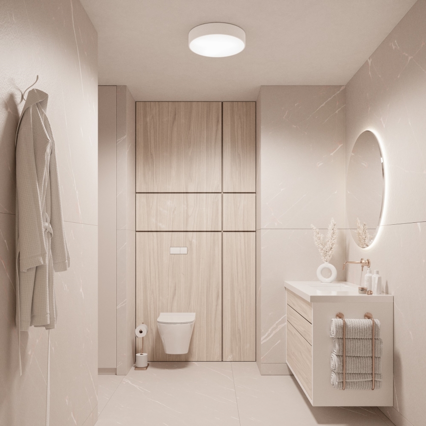 BRILAGI - LED RGBW hämardatav vannitoa laevalgusti CLARE 3xE27/12W/230V 2700-6500K Ø 40 cm IP54 valge