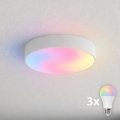 Brilagi - LED RGBW hämardatav vannitoa laevalgusti CLARE 3xE27/9W/230V 2700-6500K Ø 40 cm IP54 Wi-Fi valge